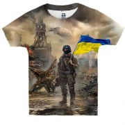 Детская 3D футболка с украинским воином