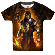 Детская 3D футболка Mortal Kombat - Scorpion