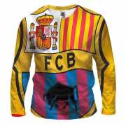 Мужской 3D лонгслив FC - Barcelona