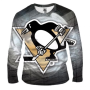 Мужской 3D лонгслив Pittsburgh Penguins