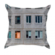 3D подушка з фасадом будівлі
