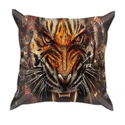 3D подушка з рикаючим тигром