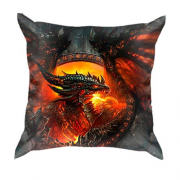 3D подушка з вогнедихаючим драконом