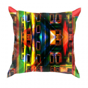 3D подушка з барвистими фасадами