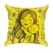 3D подушка з мамою і дитиною