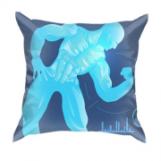 3D подушка з синім бодибилдером