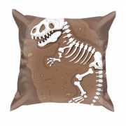 3D подушка зі скелетом динозавра
