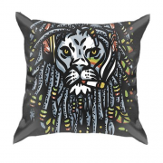 3D подушка со львом хиппи