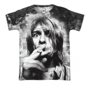 3D футболка Курт Кобейн з сигаретою
