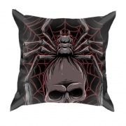 3D подушка с пауком скелетом