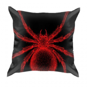 3D подушка с красным пауком