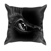 3D подушка со взглядом кота