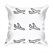 3D подушка с иконками самолетов