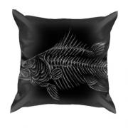 3D подушка с контуром рыбки