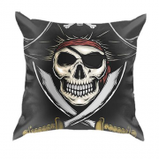3D подушка с пиратом и мечами
