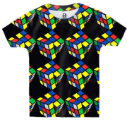 Детская 3D футболка с кубиком Рубика