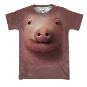 3D футболка со свинкой