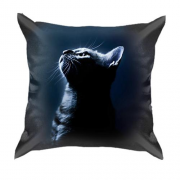 3D подушка з котом в світлі