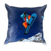 3D подушка Сноубордист в стрибку
