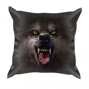 3D подушка Злой волк