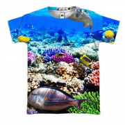 3D футболка с коралловым рифом
