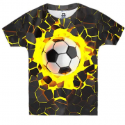 Детская 3D футболка с пробивающим мячом