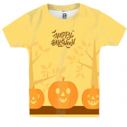 Детская 3D футболка Happy Halloween art