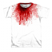 3D футболка Кров з шиї