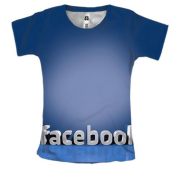 Жіноча 3D футболка the facebook