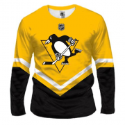 Мужской 3D лонгслив Pittsburgh Penguins (2)
