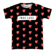 3D футболка True love