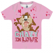 Детская 3D футболка Crazy in love