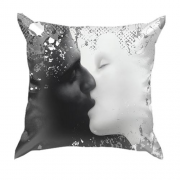 3D подушка Черно-белый поцелуй