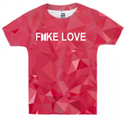 Детская 3D футболка Fake love BTS