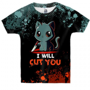 Дитяча 3D футболка I will cut you