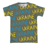 3D футболка Ukraine (надпись)