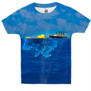 Детская 3D футболка Русский Титаник нашел свой айсберг