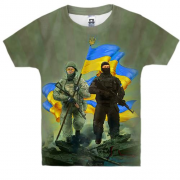 Дитяча 3D футболка Українські воїни