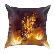 3D подушка Украина в огне