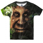 Детская 3D футболка Мудрое дерево с лицом (мем)