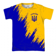 3D футболка Ukraine (жовто-синя)