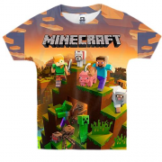 Детская 3D футболка "minecraft"