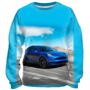 3D світшот Blue Tesla