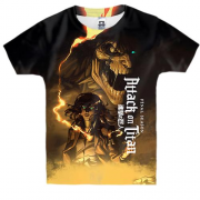 Дитяча 3D футболка Ерен та титан - Атака титанів