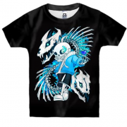 Дитяча 3D футболка Санс та дракон - Undertale
