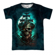 3D футболка піратський корабель АРТ