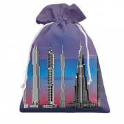 Подарочный мешочек с небоскребами