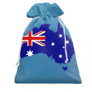Подарунковий мішечок з візерункової картою Австралії