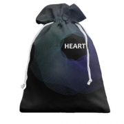 Подарочный мешочек с надписью "Heart"