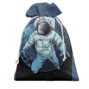 Подарунковий мішечок з космонавтом в космосі
